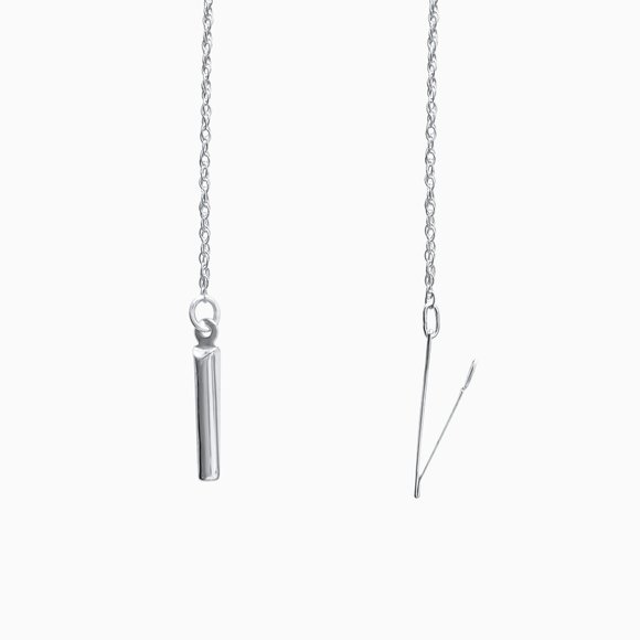 18" Sterling Silver Add A Bead Chain/Necklace - 18"  - gift for her, them - Picture 5 of 5